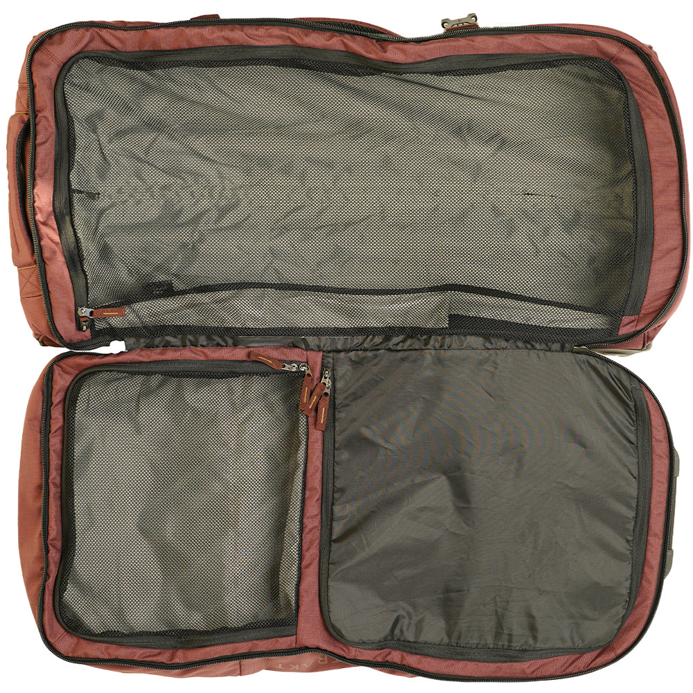 110L Split Roller Wheeled Bag (Burgundy) | Untrakt