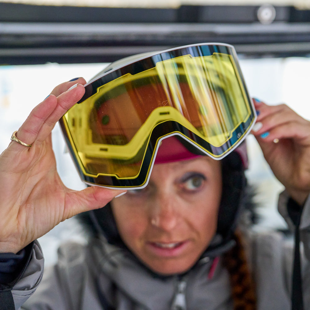 Arkose Low-Light Ski Goggle Lens (Hi-Visibility Sulfur/White) | Untrakt
