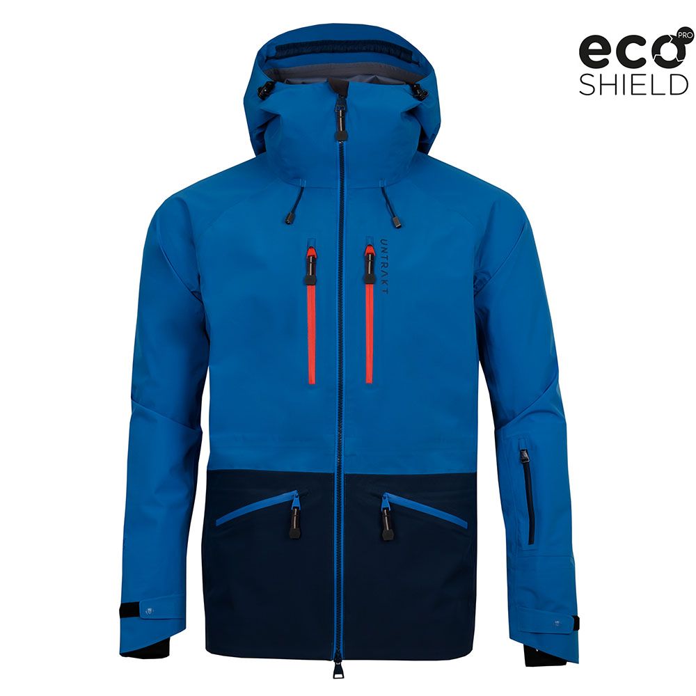 Mens Obsidian Pro 3L Shell Jacket (Bluebird/Ink) | Untrakt