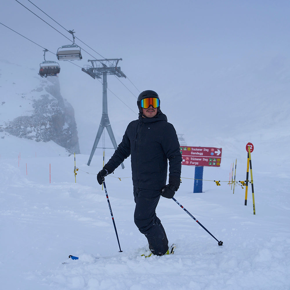 Mens Tephra 2L Insulated Ski Jacket (Black) | Untrakt