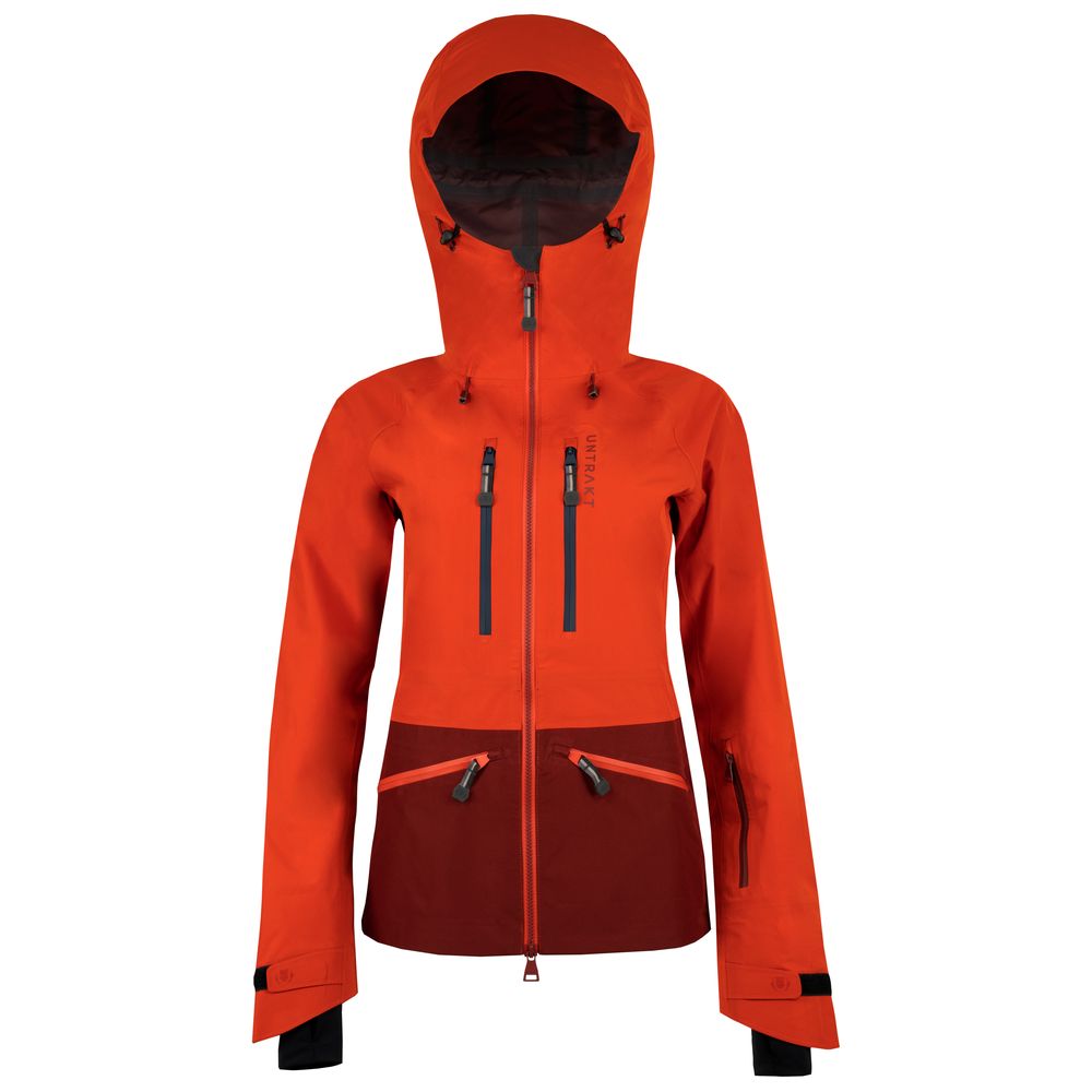 Womens Obsidian Pro 3L Shell Jacket (Beacon/Rust) | Untrakt