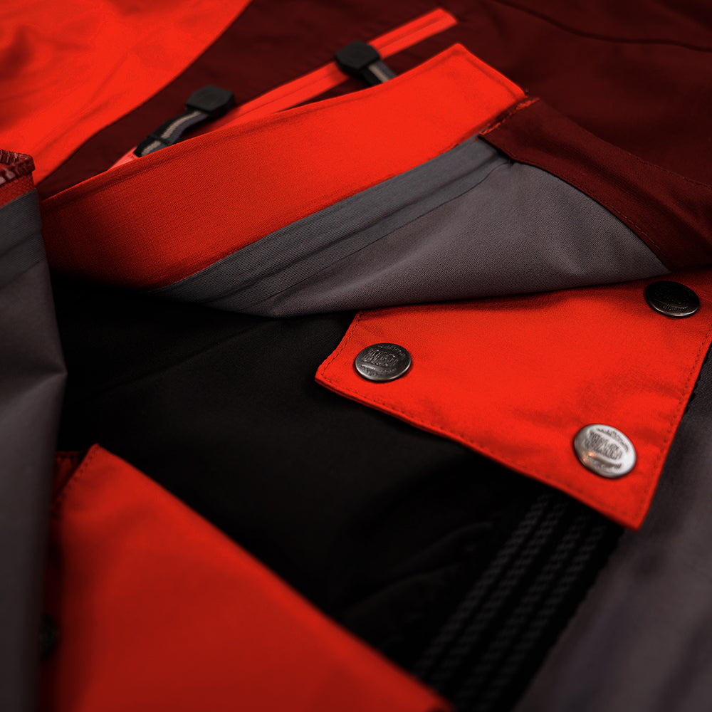 Womens Obsidian Pro 3L Shell Jacket (Beacon/Rust) | Untrakt