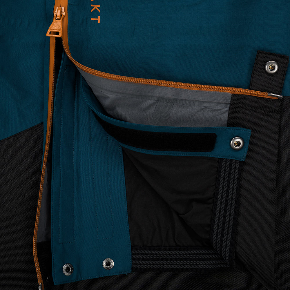 Womens Obsidian Pro 3L Trousers (Teal/Mustard) | Untrakt
