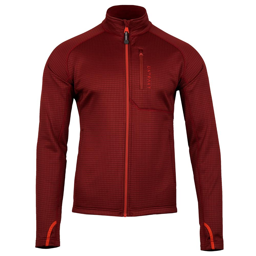 Untrakt Mens Andesine Fleece Jacket (Rust/Beacon) - Unbound Supply Co.