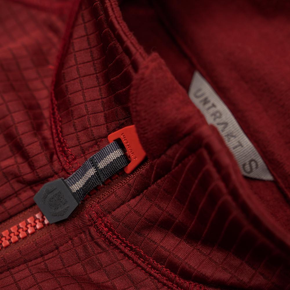 Untrakt Mens Andesine Fleece Jacket (Rust/Beacon) - Unbound Supply Co.