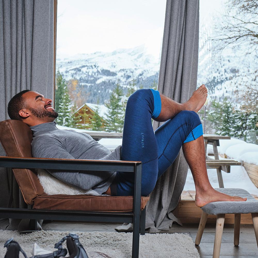 Untrakt Mens Celestine Merino Blend 3/4 Tights (Ink/Bluebird) - Unbound Supply Co.