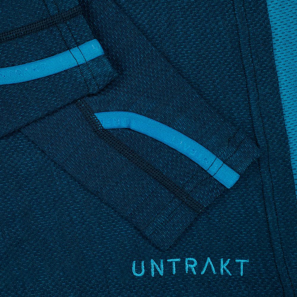 Untrakt Mens Celestine Merino Blend Baselayer Zip Top (Ink/Bluebird) - Unbound Supply Co.