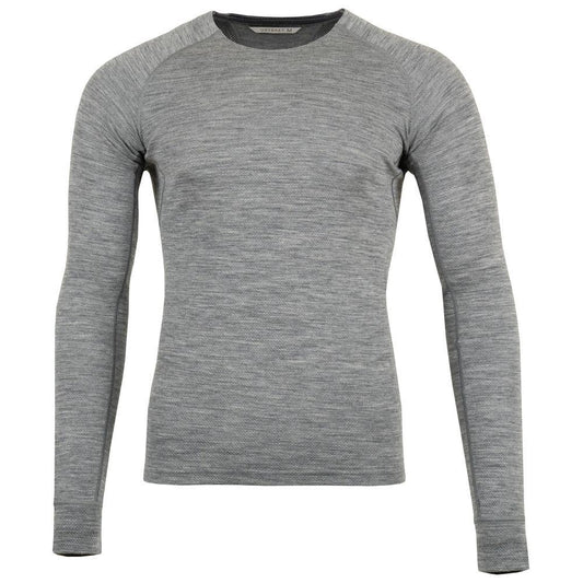 Untrakt Mens Celestine Merino Blend Long Sleeve Baselayer (Charcoal/Granite) - Unbound Supply Co.