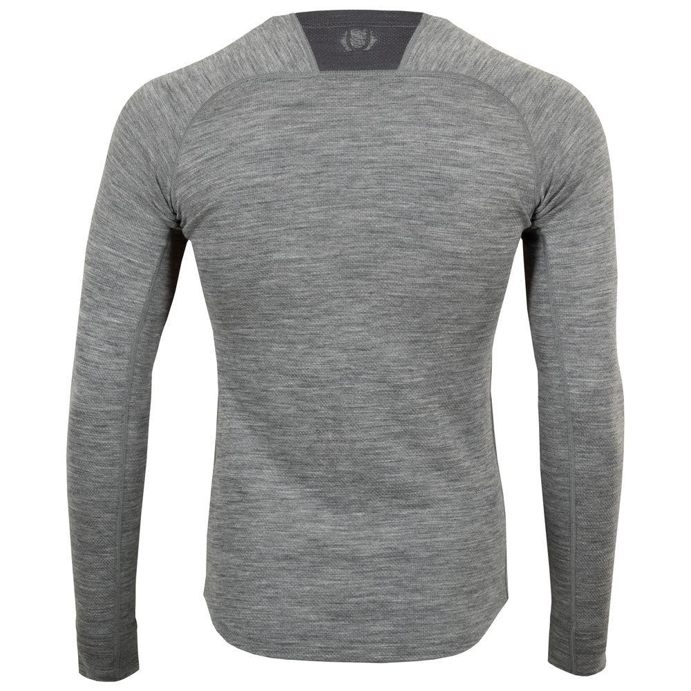 Untrakt Mens Celestine Merino Blend Long Sleeve Baselayer (Charcoal/Granite) - Unbound Supply Co.