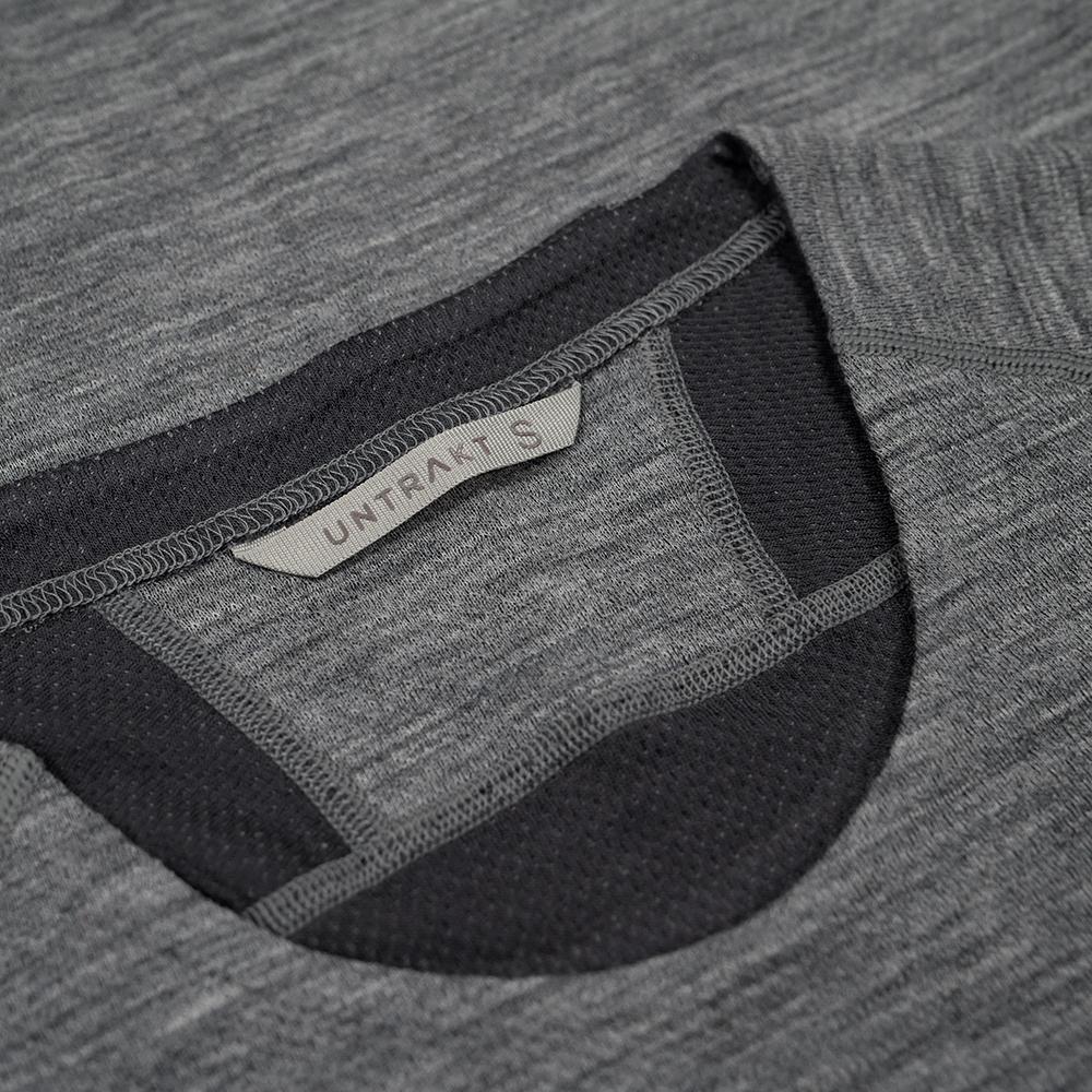 Untrakt Mens Celestine Merino Blend Long Sleeve Baselayer (Charcoal/Granite) - Unbound Supply Co.