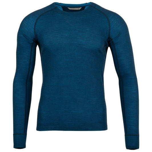 Untrakt Mens Celestine Merino Blend Long Sleeve Baselayer (Ink/Bluebird) - Unbound Supply Co.