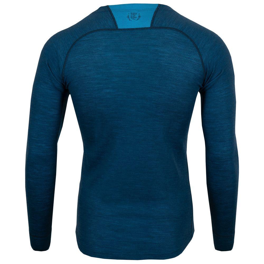 Untrakt Mens Celestine Merino Blend Long Sleeve Baselayer (Ink/Bluebird) - Unbound Supply Co.