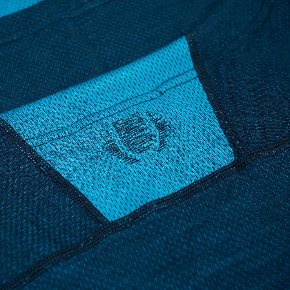 Untrakt Mens Celestine Merino Blend Long Sleeve Baselayer (Ink/Bluebird) - Unbound Supply Co.