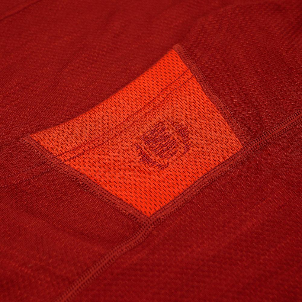Untrakt Mens Celestine Merino Blend Long Sleeve Baselayer (Rust/Beacon) - Unbound Supply Co.