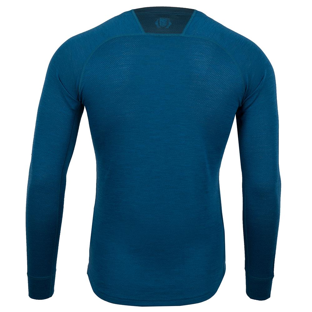 Untrakt Mens Celestine Merino Blend Long Sleeve Crew Baselayer (Teal/Petrol) - Unbound Supply Co.
