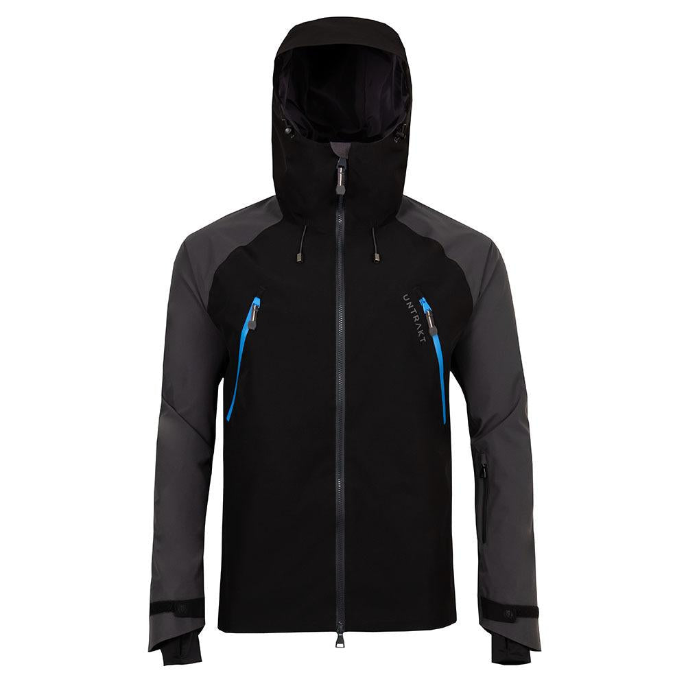 Untrakt Mens Feldspar 2L Shell Ski Jacket (Black/Granite) - Unbound Supply Co.