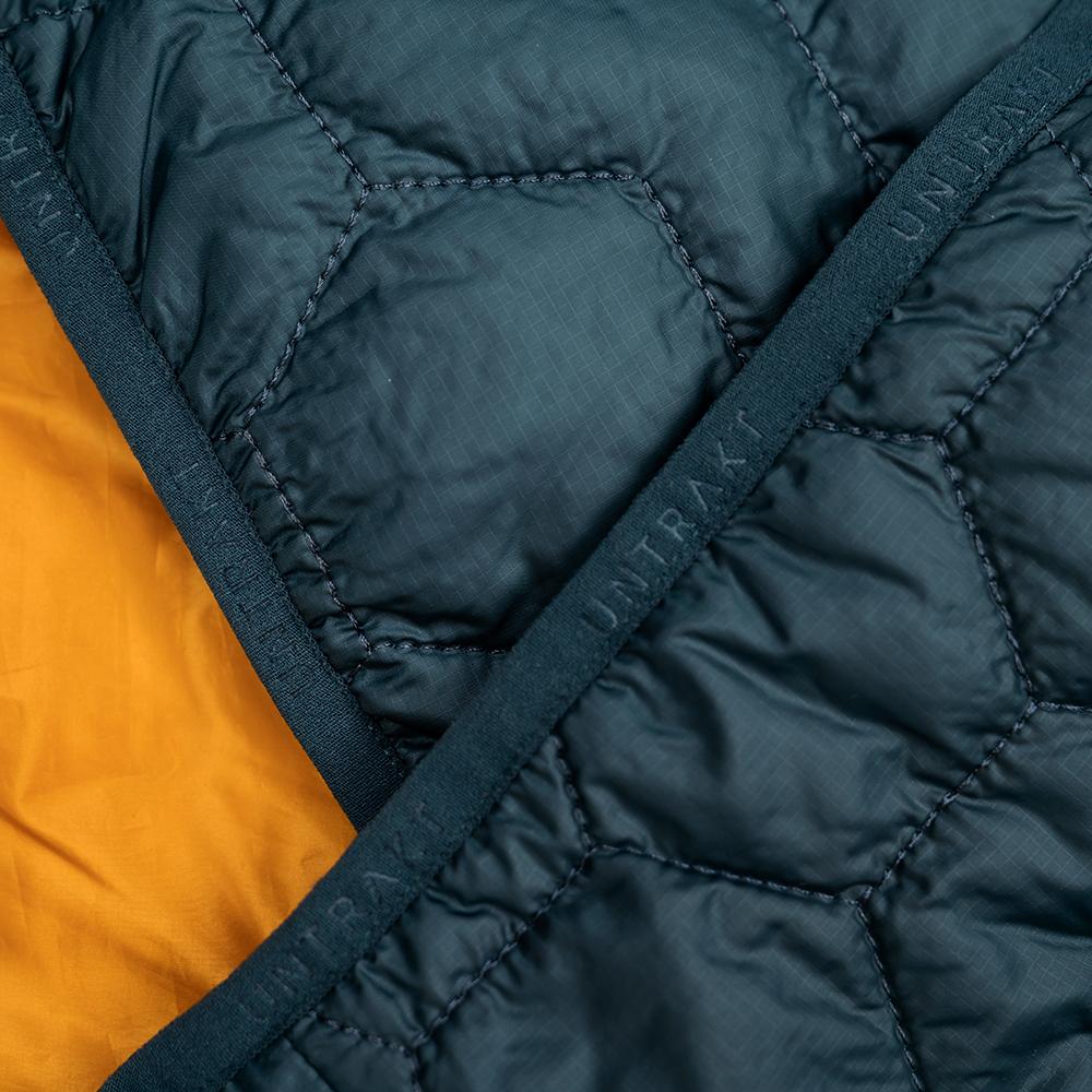 Untrakt Mens Microcline Mid Layer Jacket (Petrol/Mustard) - Unbound Supply Co.