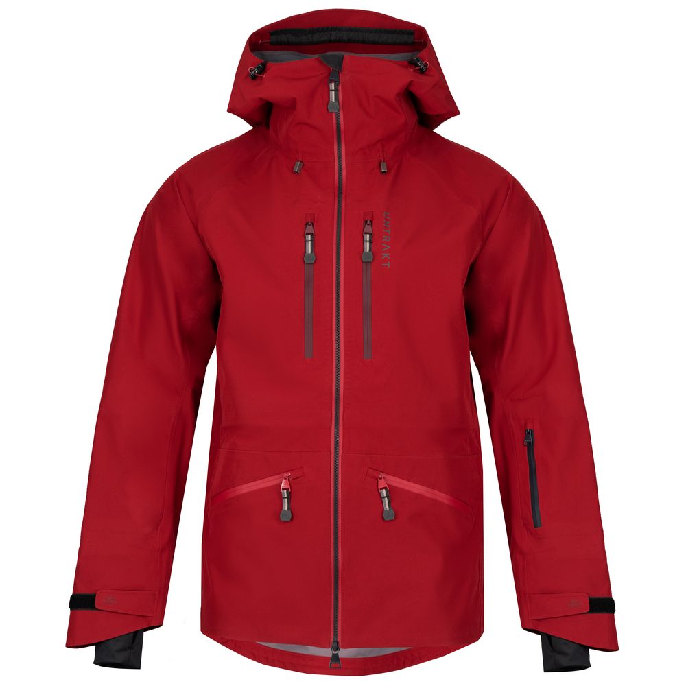Untrakt Mens Obsidian 3L Shell Jacket (Cherry) - Untrakt