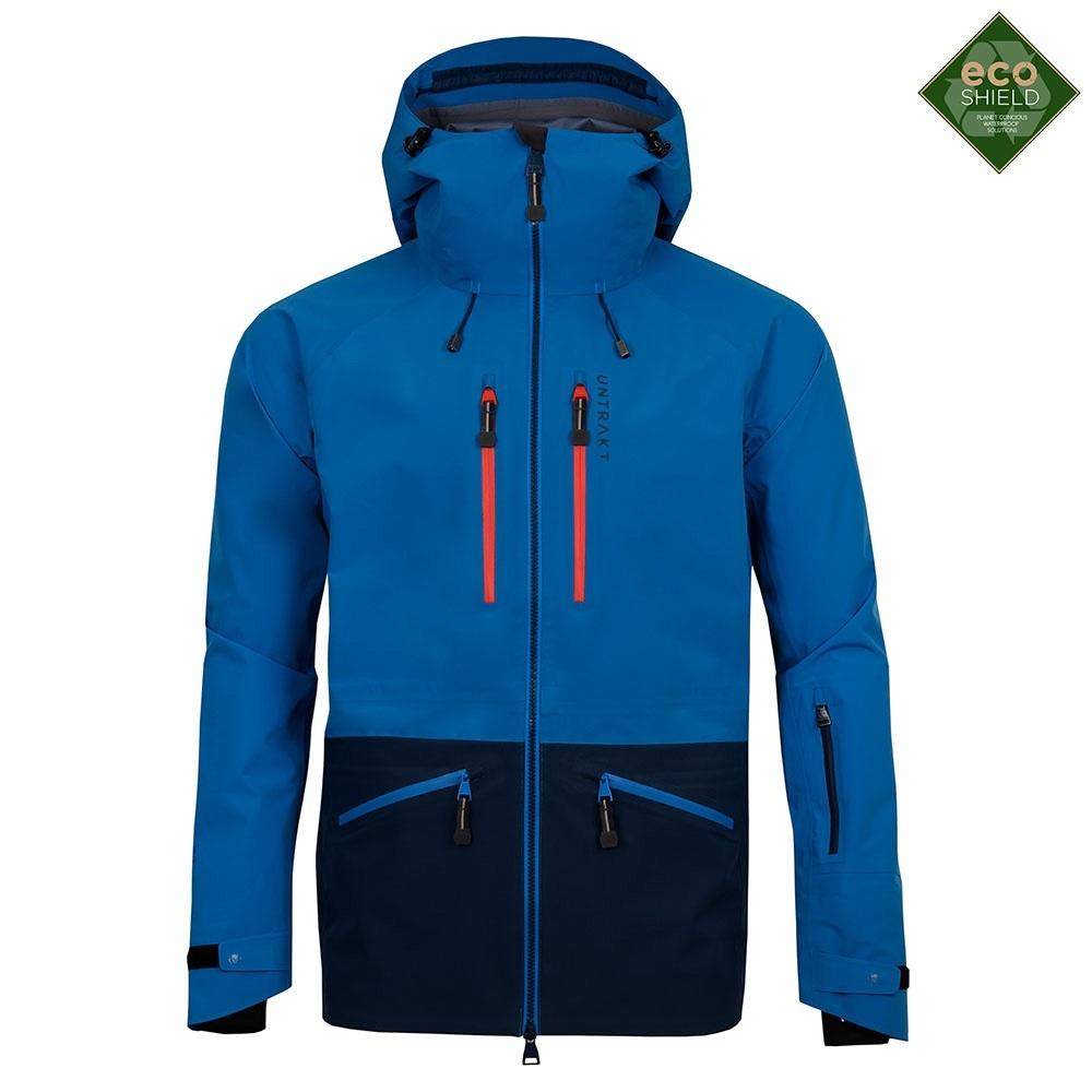 Untrakt Mens Obsidian 3L Shell Ski Jacket (Bluebird/Ink) - Unbound Supply Co.