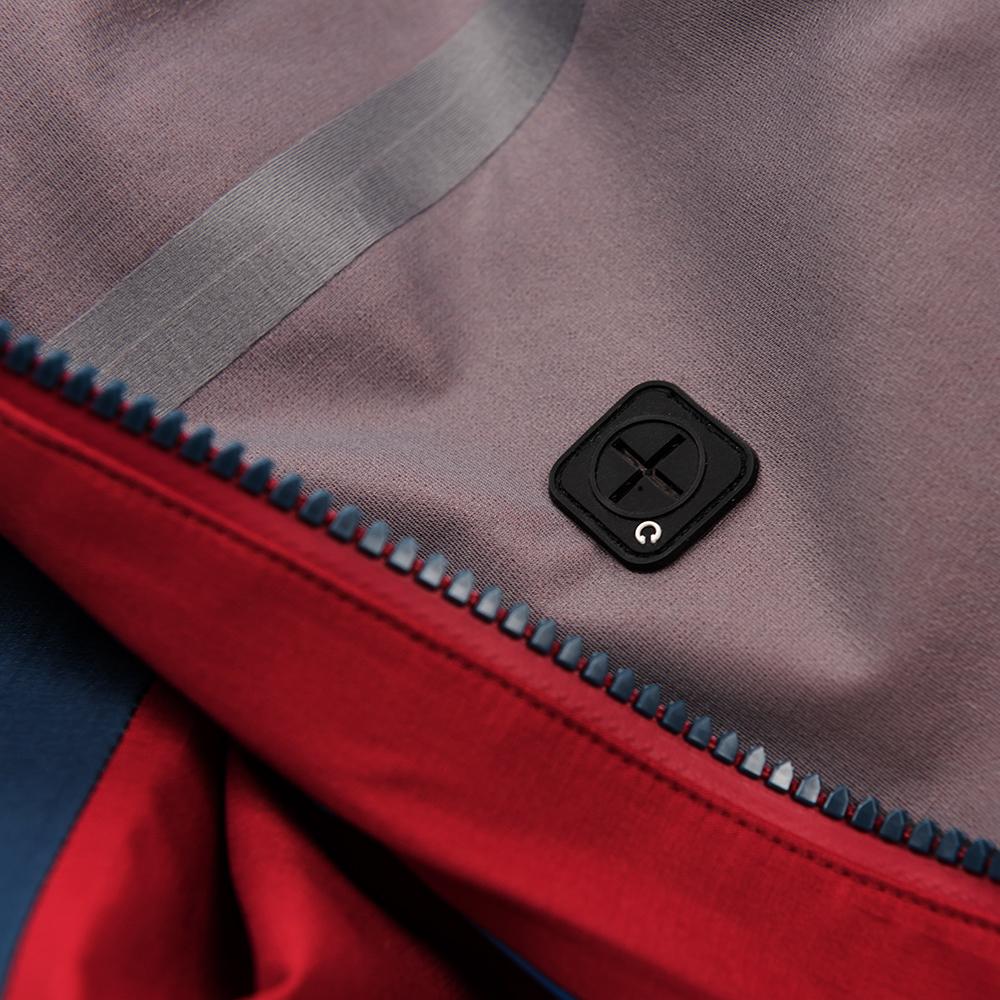 Untrakt Mens Obsidian 3L Shell Ski Jacket (Cherry/Ink) - Unbound Supply Co.
