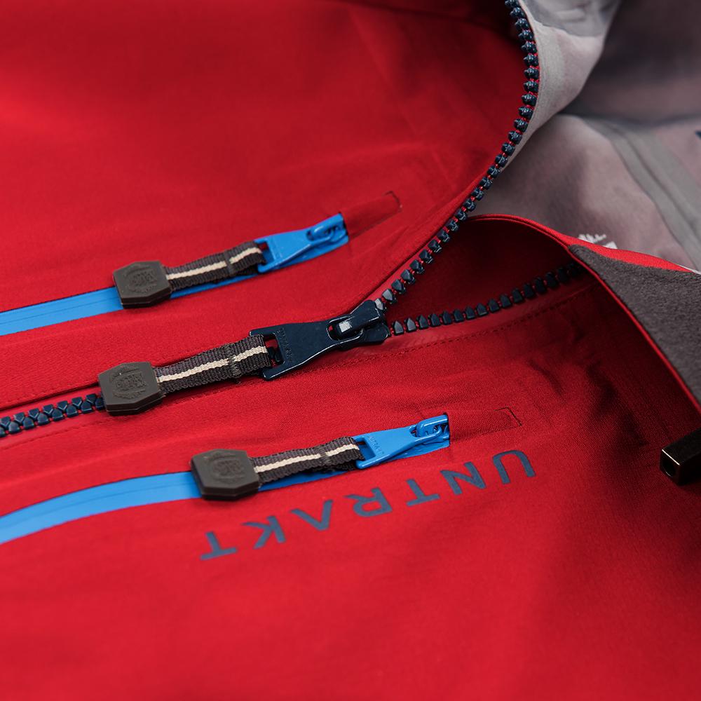 Untrakt Mens Obsidian 3L Shell Ski Jacket (Cherry/Ink) - Unbound Supply Co.