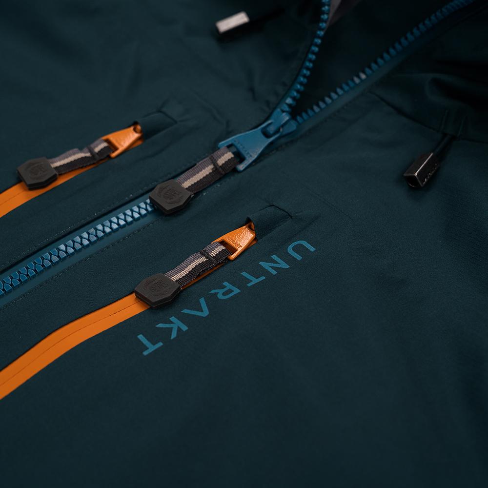 Untrakt Mens Obsidian 3L Shell Ski Jacket (Petrol/Teal) - Unbound Supply Co.