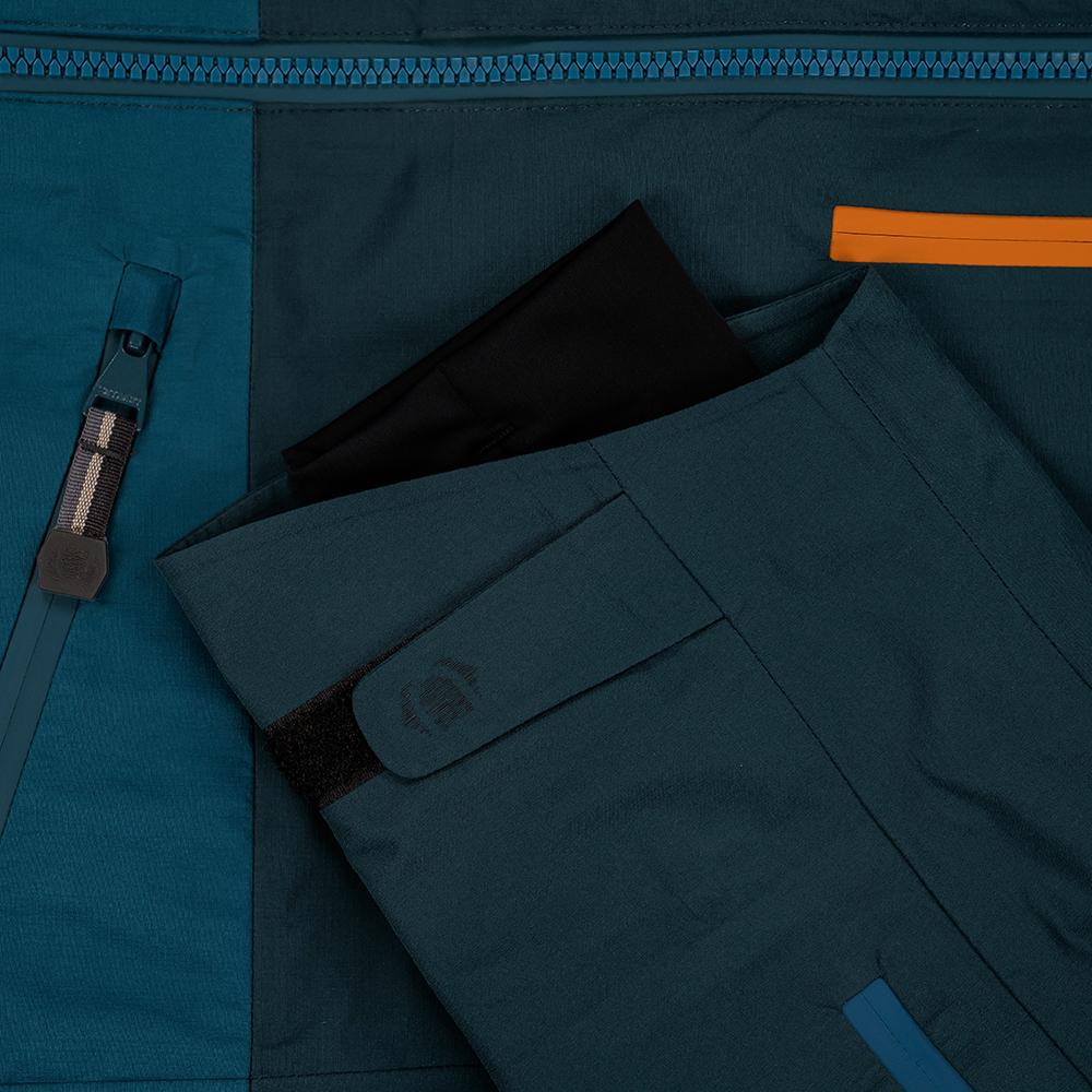 Untrakt Mens Obsidian 3L Shell Ski Jacket (Petrol/Teal) - Unbound Supply Co.
