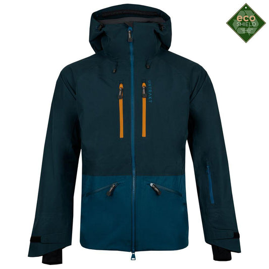 Untrakt Mens Obsidian 3L Shell Ski Jacket (Petrol/Teal) - Unbound Supply Co.