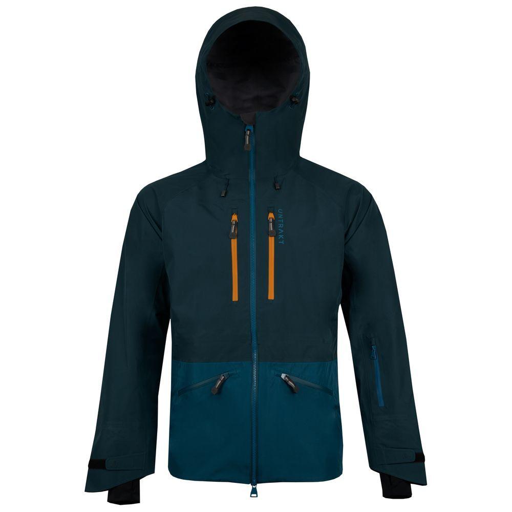 Untrakt Mens Obsidian 3L Shell Ski Jacket (Petrol/Teal) - Unbound Supply Co.