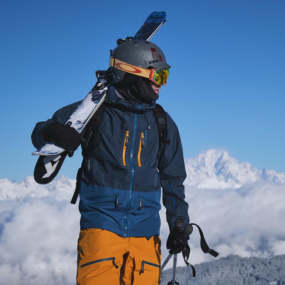 Untrakt Mens Obsidian 3L Shell Ski Jacket (Petrol/Teal) - Unbound Supply Co.