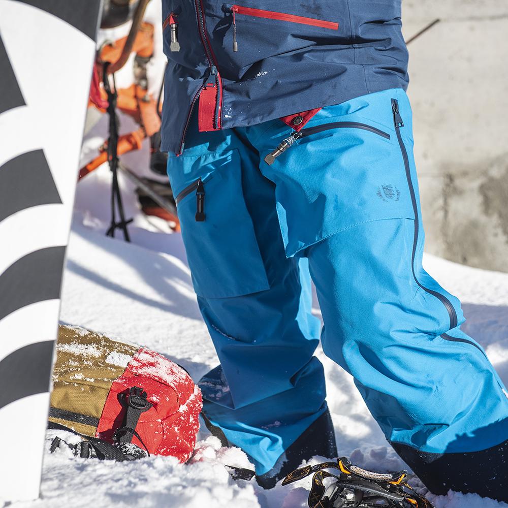 Untrakt Mens Obsidian 3L Shell Ski Trousers (Bluebird/Ink) - Unbound Supply Co.