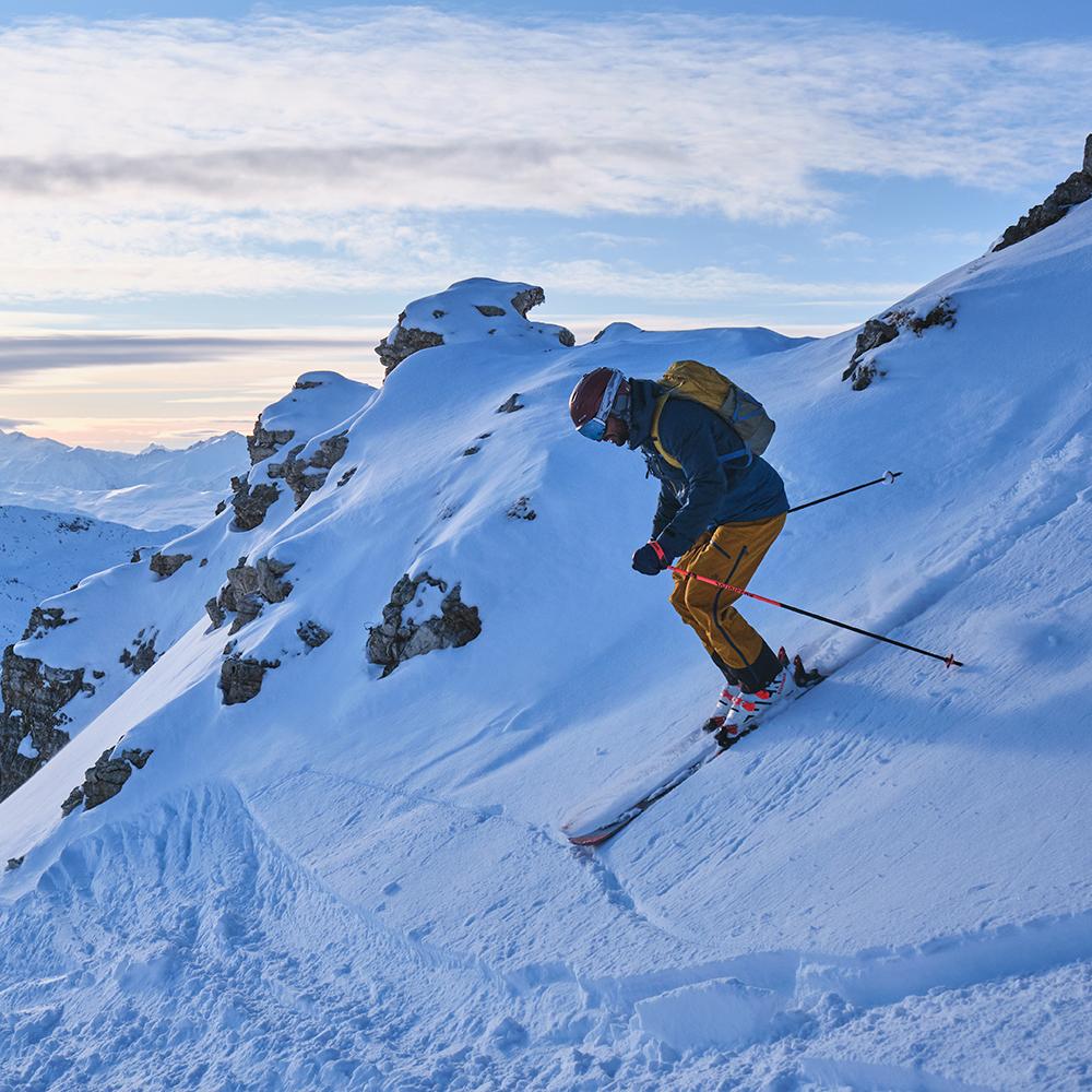 Untrakt Mens Obsidian 3L Shell Ski Trousers (Mustard/Petrol) - Unbound Supply Co.