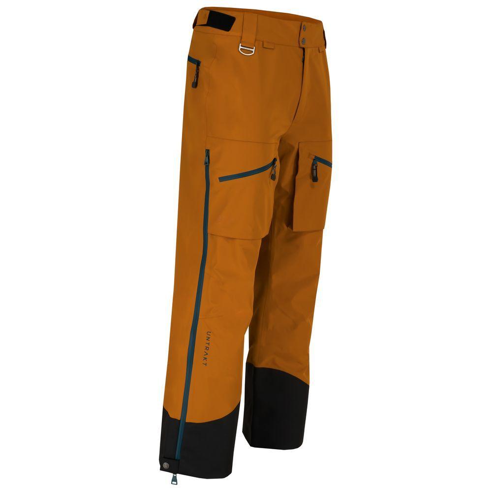 Untrakt Mens Obsidian 3L Shell Ski Trousers (Mustard/Petrol) - Unbound Supply Co.