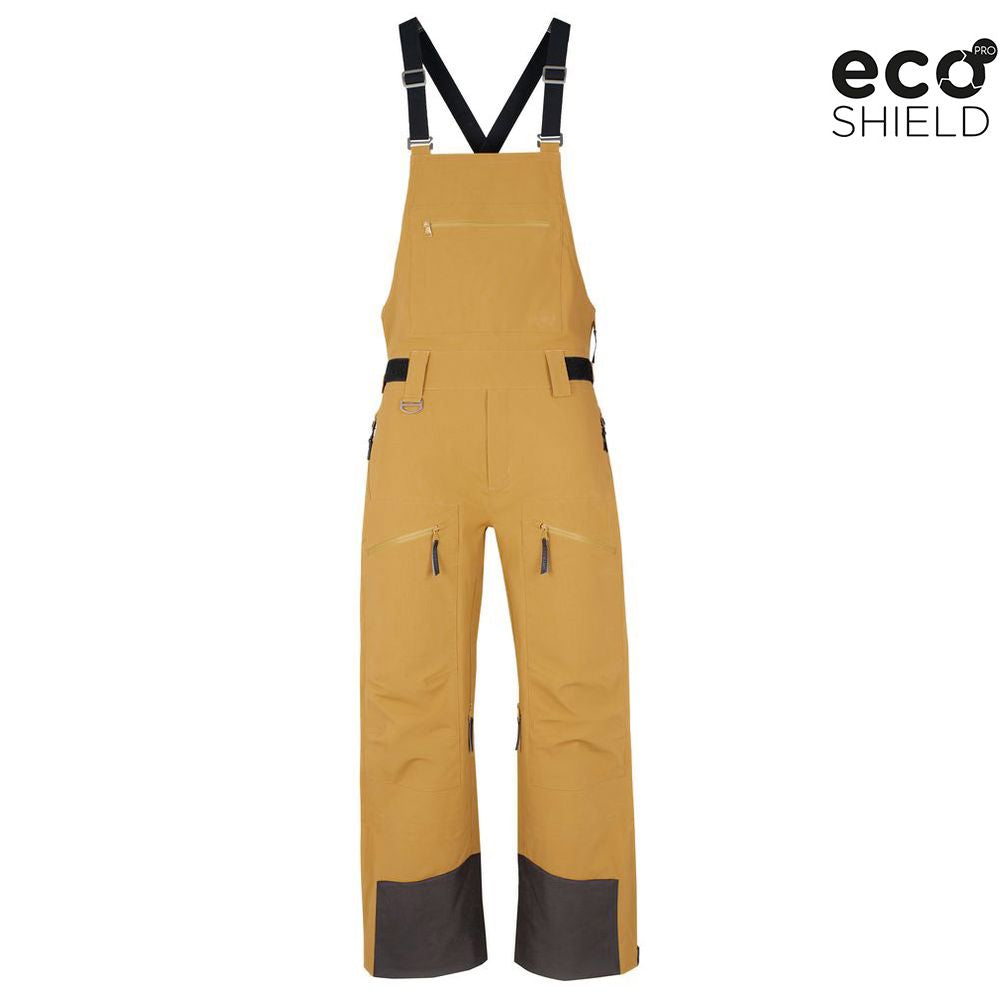 Mens Quartz 3L Bib Trousers (Sulphur) - Untrakt