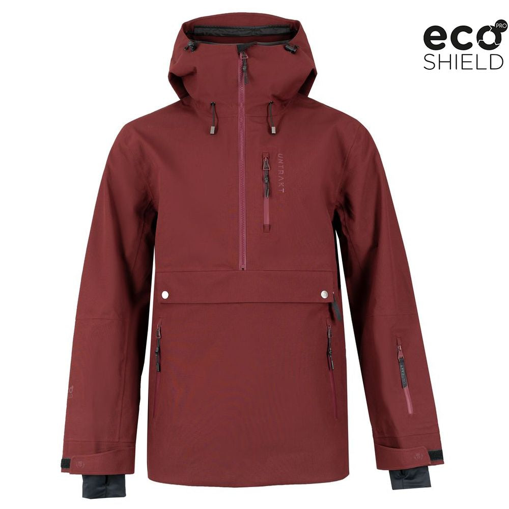 Mens Quartz 3L Shell Anorak (Burgundy) - Untrakt