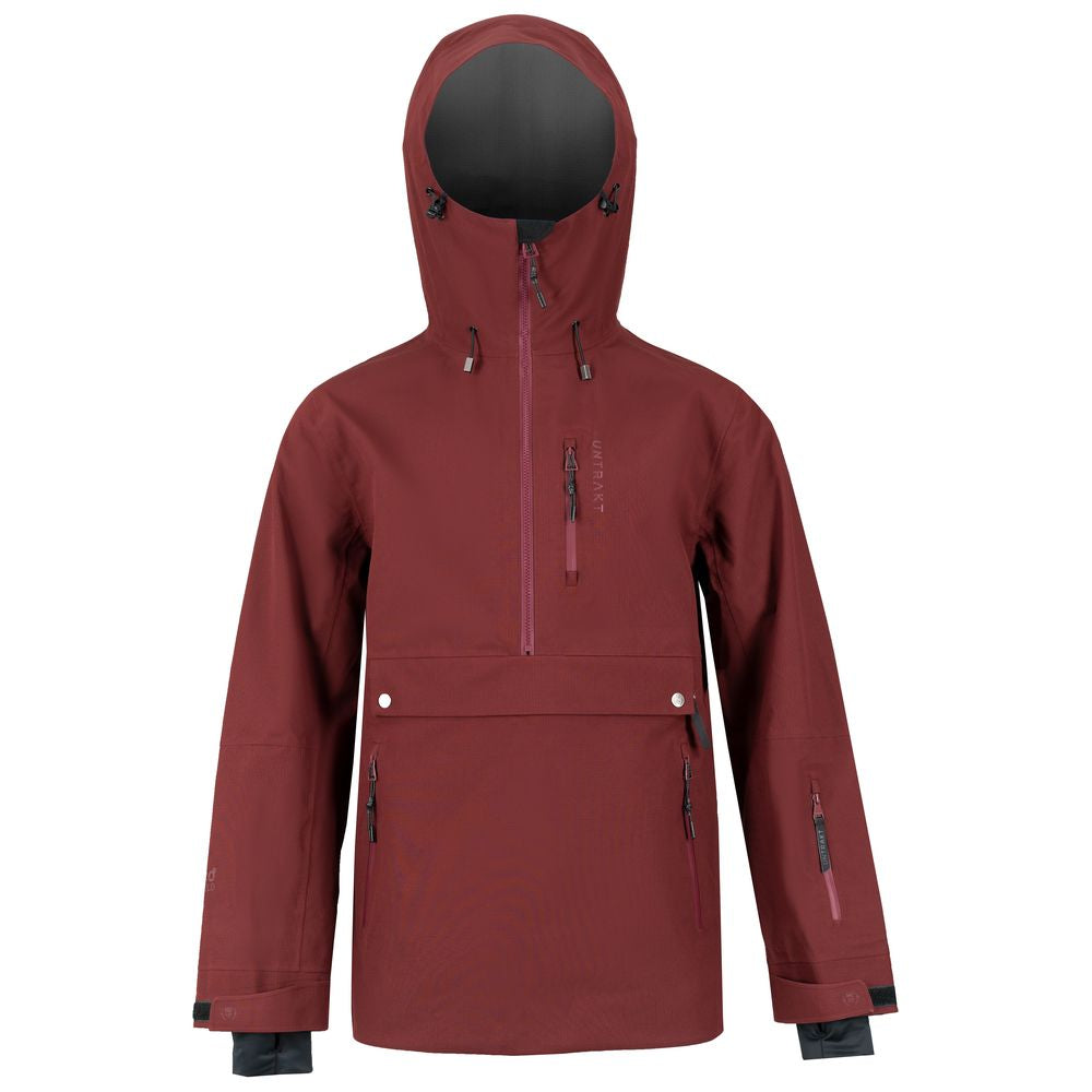 Mens Quartz 3L Shell Anorak (Burgundy) - Untrakt