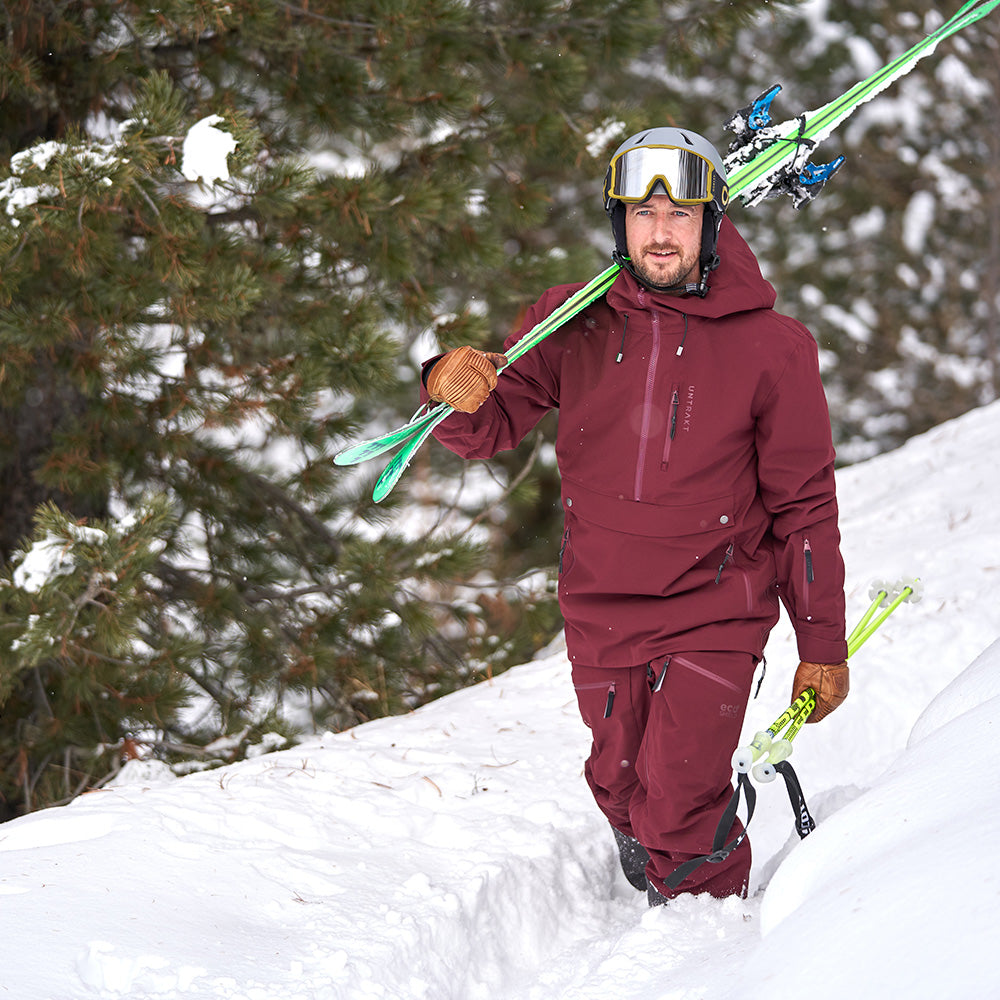 Mens Quartz 3L Shell Anorak (Burgundy) - Untrakt