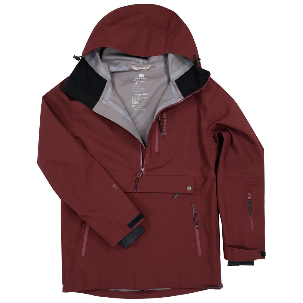 Mens Quartz 3L Shell Anorak (Burgundy) - Untrakt