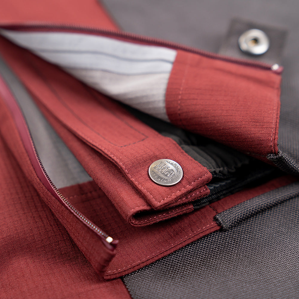 Mens Quartz 3L Trousers (Burgundy) - Untrakt