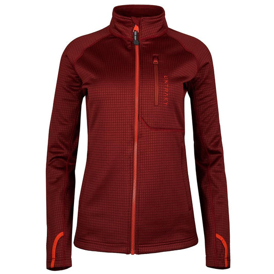 Untrakt Womens Andesine Fleece Jacket (Rust/Beacon) - Unbound Supply Co.