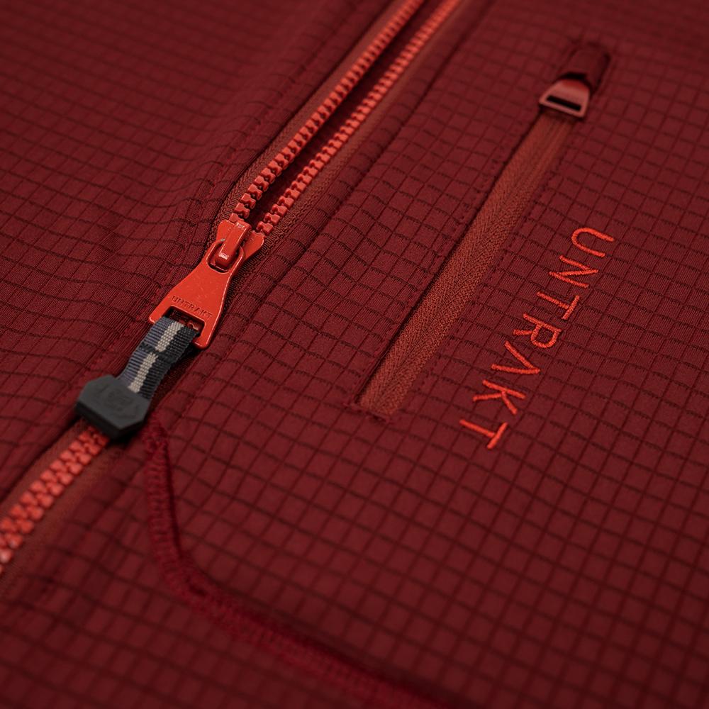 Untrakt Womens Andesine Fleece Jacket (Rust/Beacon) - Unbound Supply Co.