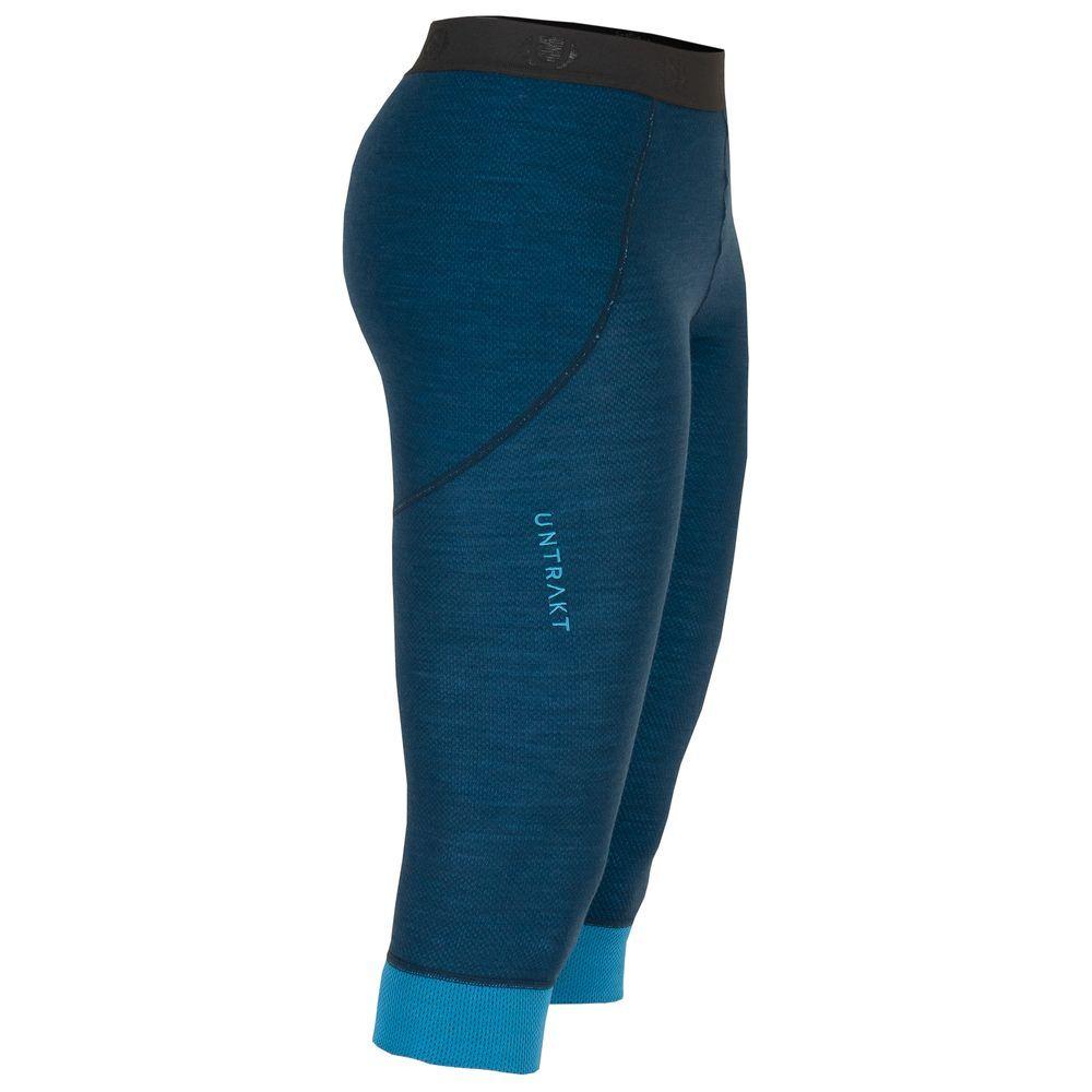 Untrakt Womens Celestine Merino Blend 3/4 Tights (Ink/Bluebird) - Unbound Supply Co.