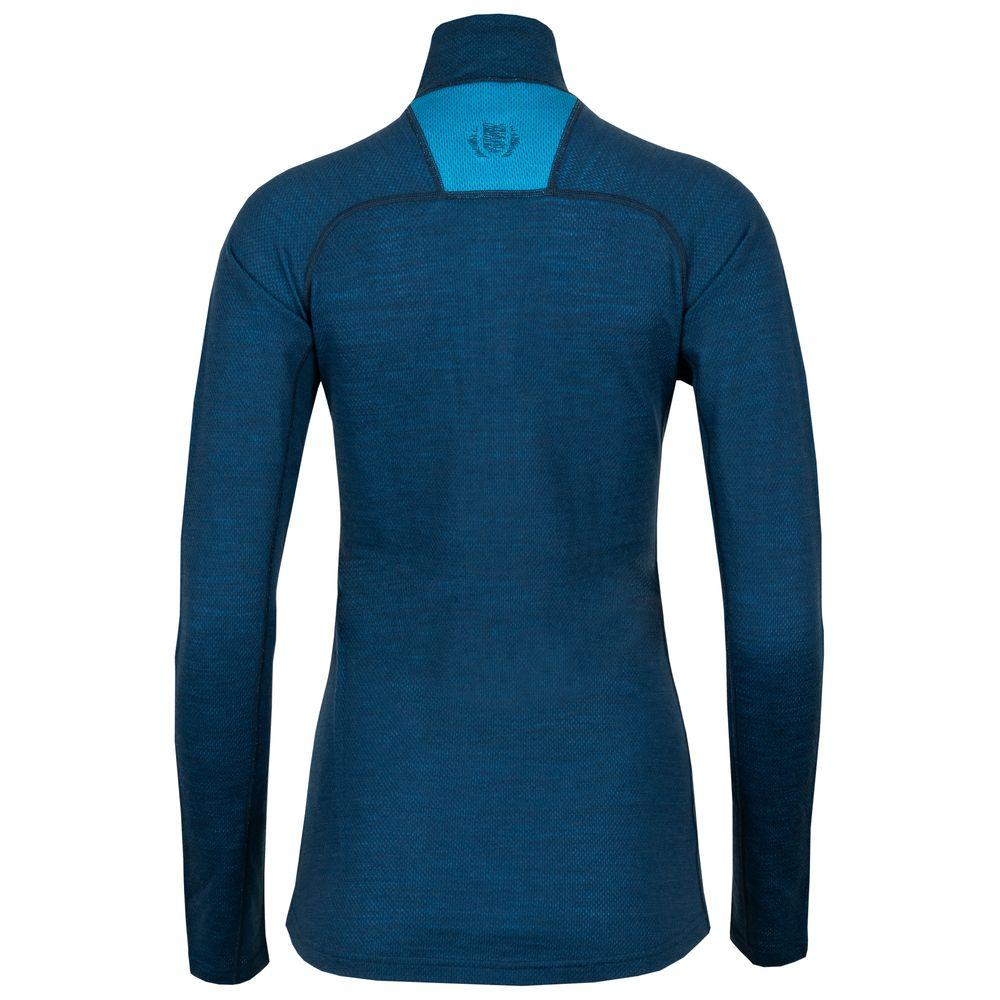 Untrakt Womens Celestine Merino Blend Baselayer Zip Top (Ink/Bluebird) - Unbound Supply Co.
