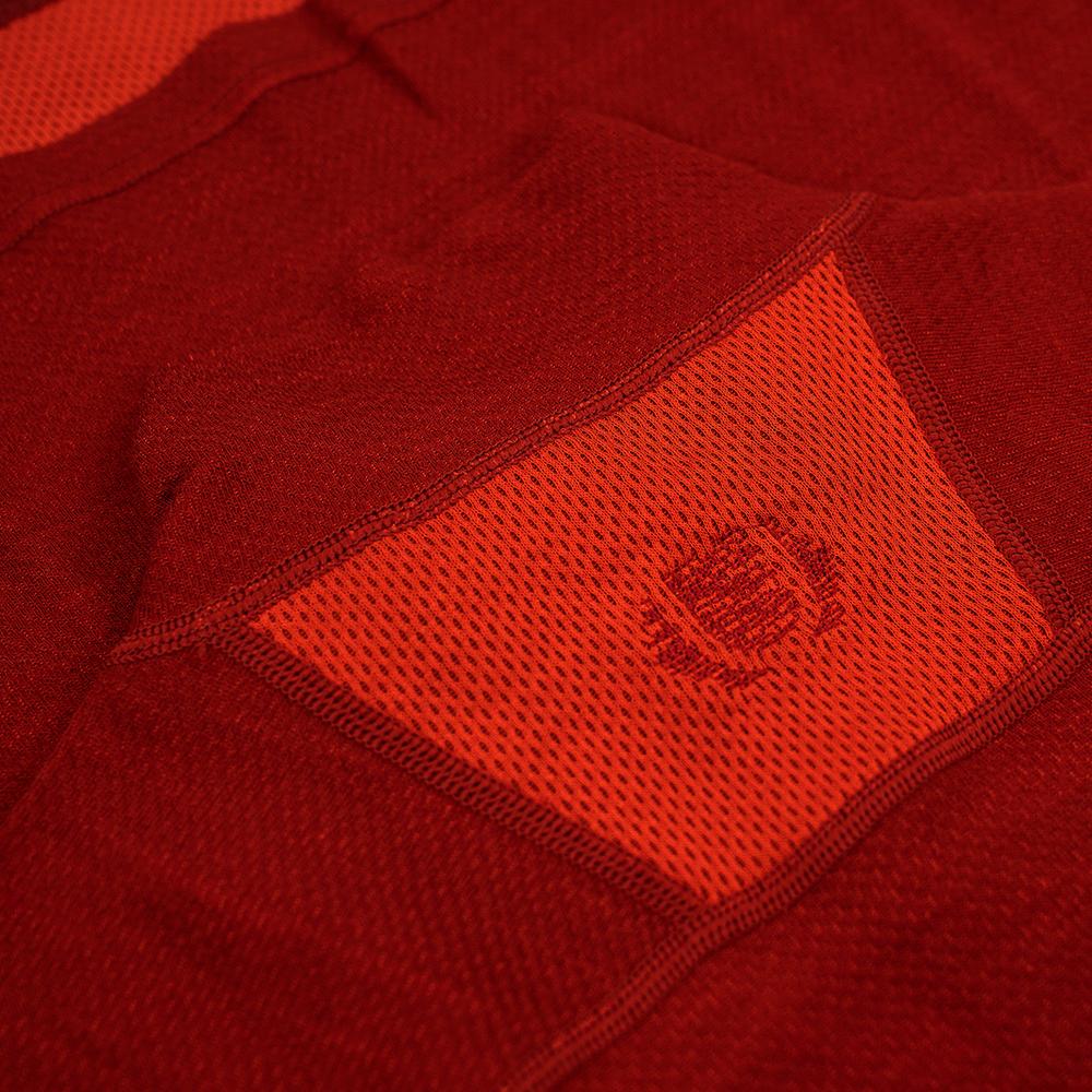 Untrakt Womens Celestine Merino Blend Baselayer Zip Top (Rust/Beacon) - Unbound Supply Co.