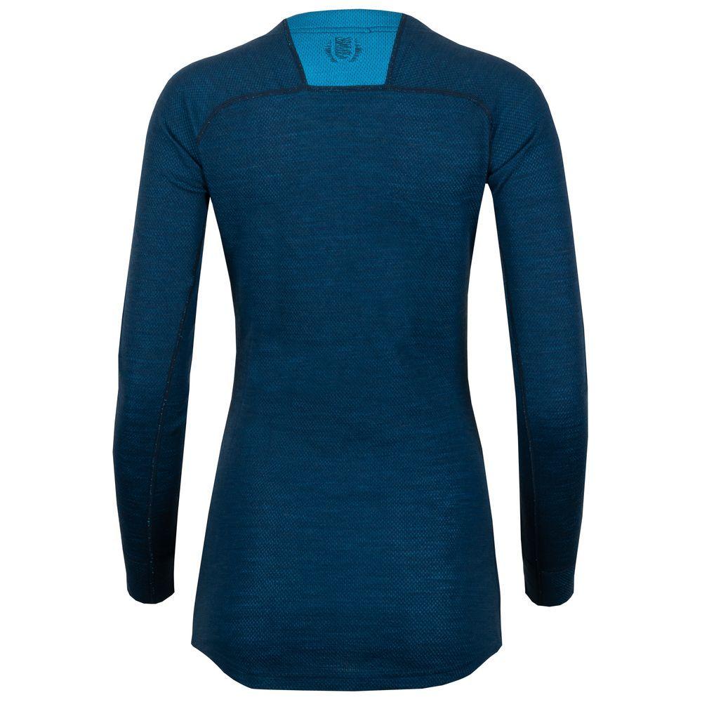 Untrakt Womens Celestine Merino Blend Long Sleeve Baselayer (Ink/Bluebird) - Unbound Supply Co.