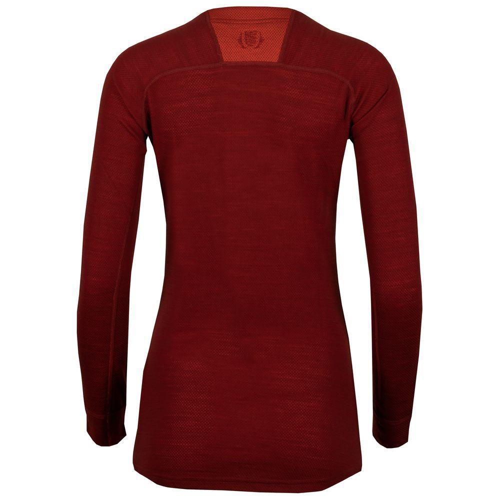 Untrakt Womens Celestine Merino Blend Long Sleeve Baselayer (Rust/Beacon) - Unbound Supply Co.