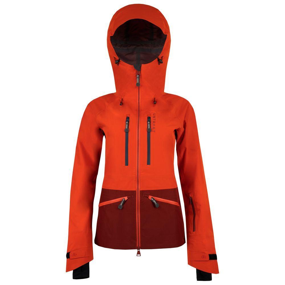 Untrakt Womens Obsidian 3L Shell Ski Jacket (Beacon/Rust) - Unbound Supply Co.