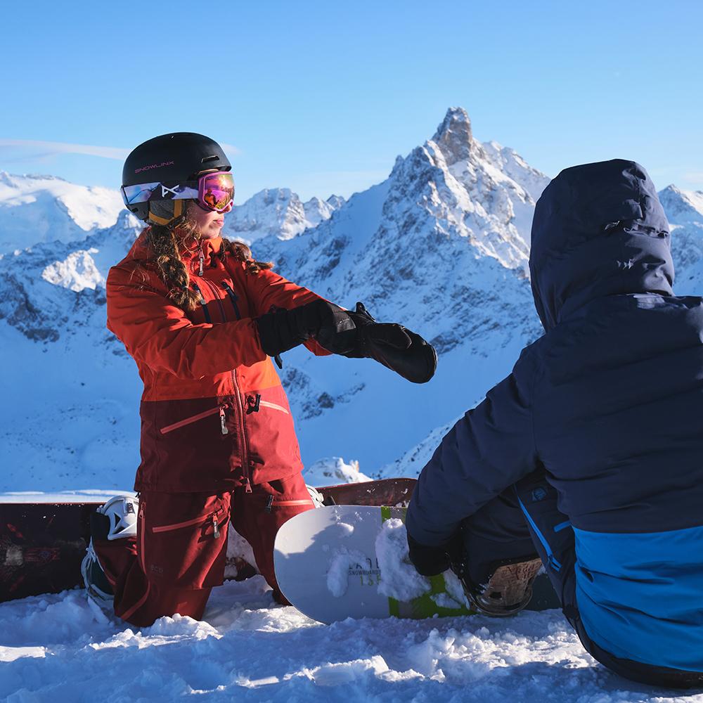 Untrakt Womens Obsidian 3L Shell Ski Jacket (Beacon/Rust) - Unbound Supply Co.
