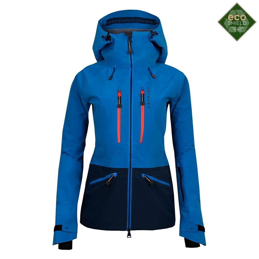 Untrakt Womens Obsidian 3L Shell Ski Jacket (Bluebird/Ink) - Unbound Supply Co.