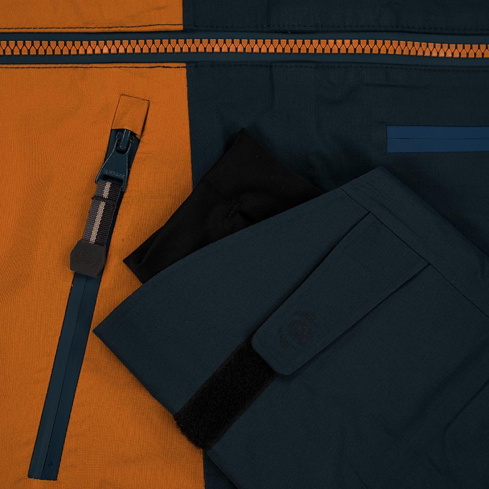 Untrakt Womens Obsidian 3L Shell Ski Jacket (Petrol/Mustard) - Unbound Supply Co.